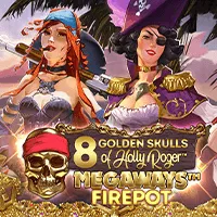 8 Golden Skulls of Holly Roger Megaways �